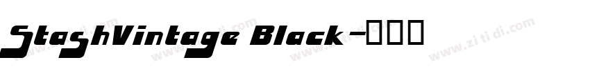 StashVintage Black字体转换
